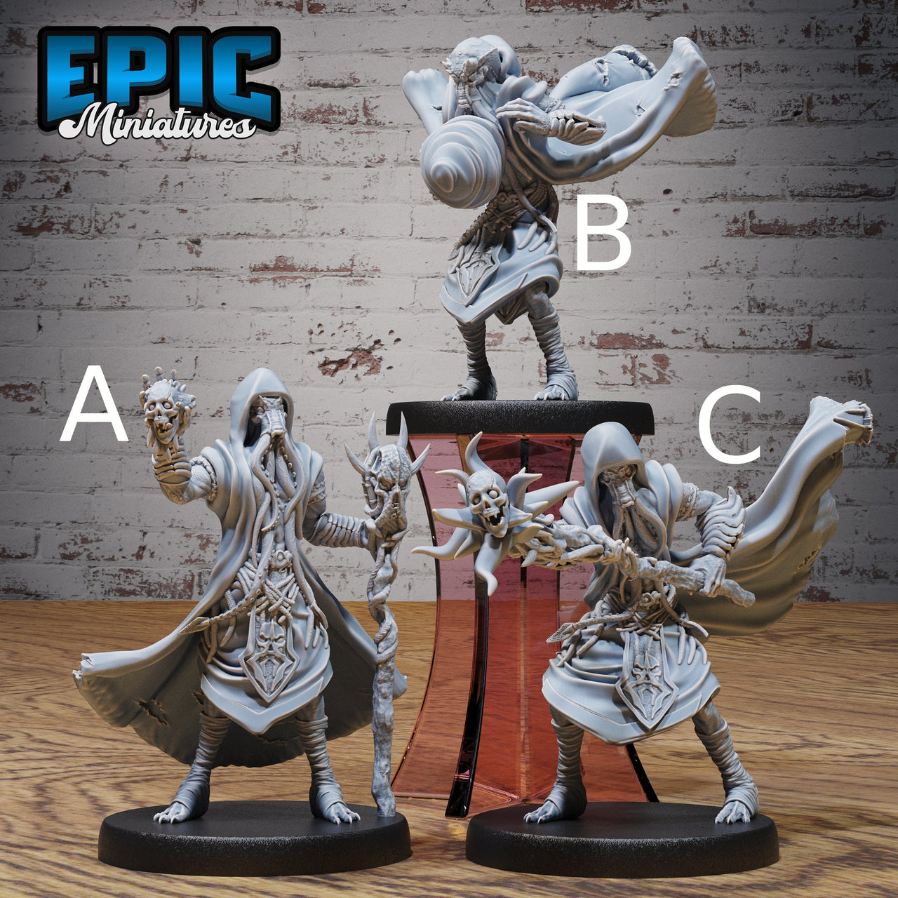 Mind Eater Cult Mage- Epic Miniatures | 28mm | 32mm | Sorcerer | Warlock | Wizard | Warlock