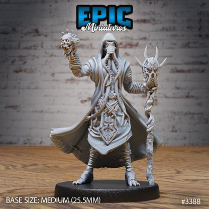 Mind Eater Cult Mage- Epic Miniatures | 28mm | 32mm | Sorcerer | Warlock | Wizard | Warlock