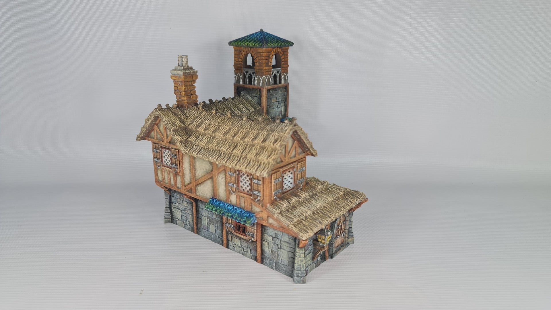 Bell Tower Farm - 3DP4U Medieval Town | Miniature | Wargaming | Roleplaying Games | 32mm | Tavern | Playable | Filament | 3d printed
