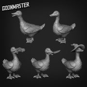 Goose - Goonmaster Basing Bits | Miniature | Wargaming | Roleplaying Games | 32mm | Uzi | Knife | Wizard | Angry | Goozi