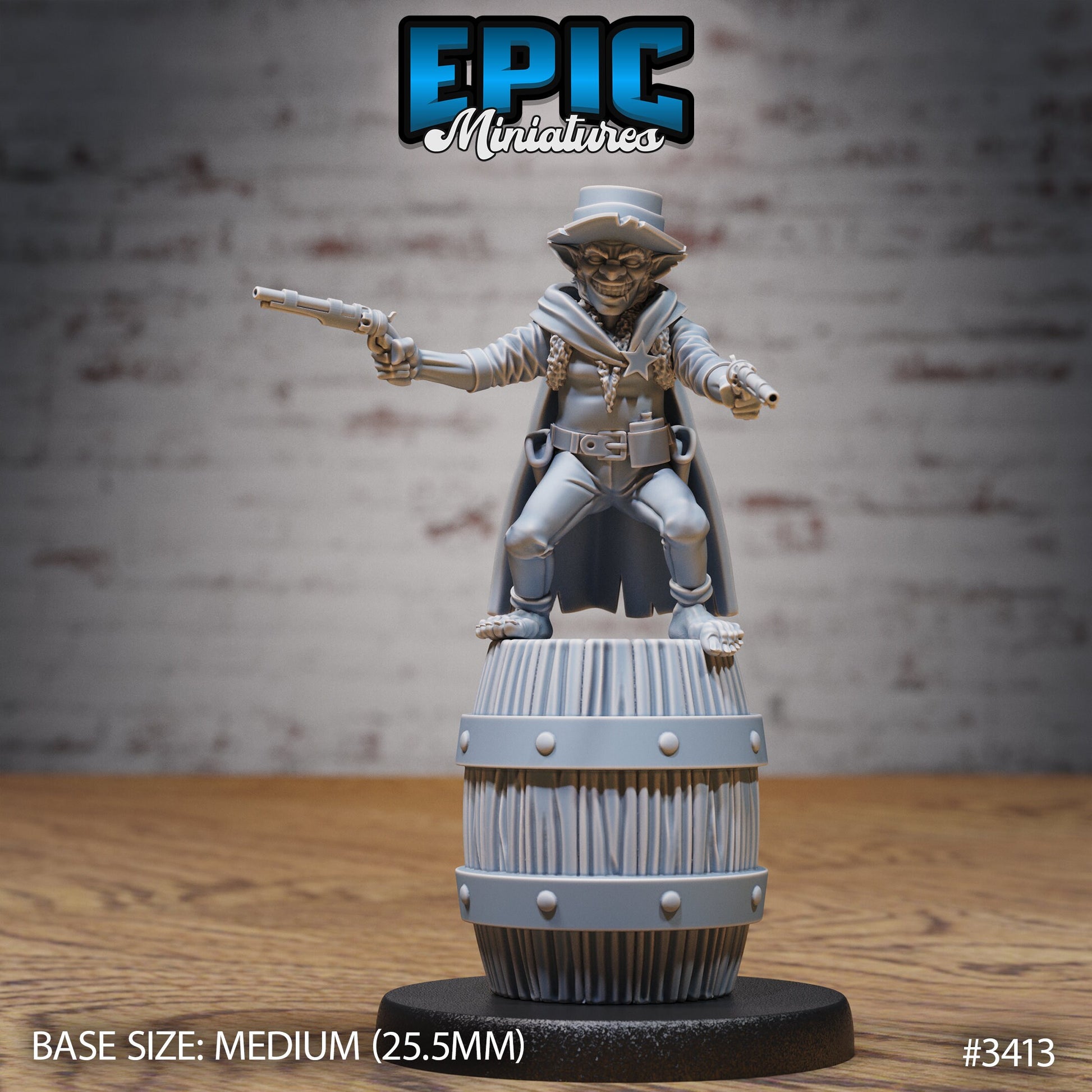 Goblin Bandit or Sherrif - Epic Miniatures | 28mm | 32mm | Fantasy Wild West | Gunslinger| Cowboy | Rifle Sharpshooter