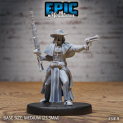 Holy Gunslinger - Epic Miniatures | 28mm | 32mm | Fantasy Wild West | Priest | Cowboy | Rifle Sharpshooter | Vampire Hunter