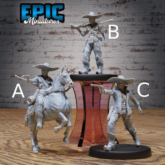 Wild West Bandit - Epic Miniatures | 28mm | 32mm | Fantasy Wild West | Bandit | Cowboy | Rifle Sharpshooter | Bandito