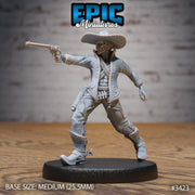 Wild West Bandit - Epic Miniatures | 28mm | 32mm | Fantasy Wild West | Bandit | Cowboy | Rifle Sharpshooter | Bandito