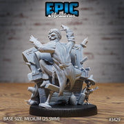 Undead Saloon Musician - Epic Miniatures | 28mm | 32mm | Fantasy Wild West | Cowboy | Skeleton | Zombie | Piano | Banjo | harmonica