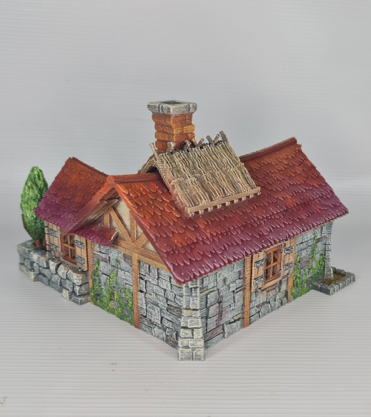 Pumpkin Cottage - 3DP4U Medieval Town | Miniature | Wargaming | Roleplaying Games | 32mm | House | Playable | Filament | 3d printed