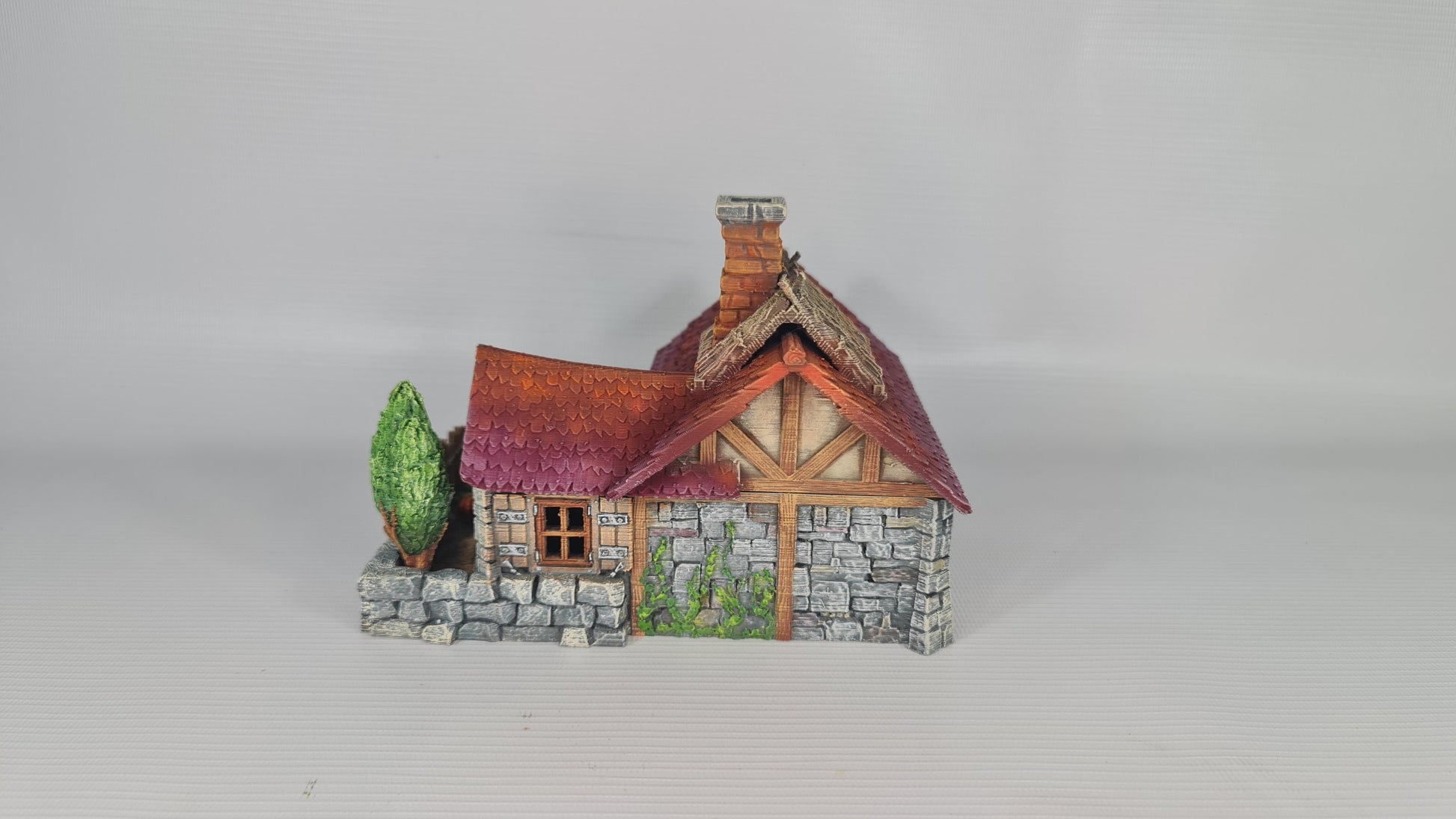 Pumpkin Cottage - 3DP4U Medieval Town | Miniature | Wargaming | Roleplaying Games | 32mm | House | Playable | Filament | 3d printed