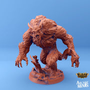 Grimhulk Greyback, Yeti - Arcane Minis | 32mm | Werewolf | Demon | Sasquatch | Bigfoot | 75mm Base