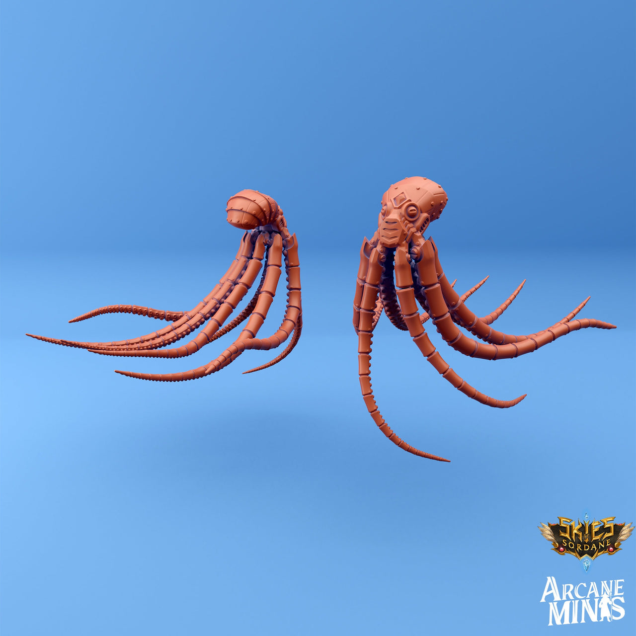 Octopus Mechanimal - Arcane Minis | 32mm | Automaton | Mech | Squid | Robot | Steampunk
