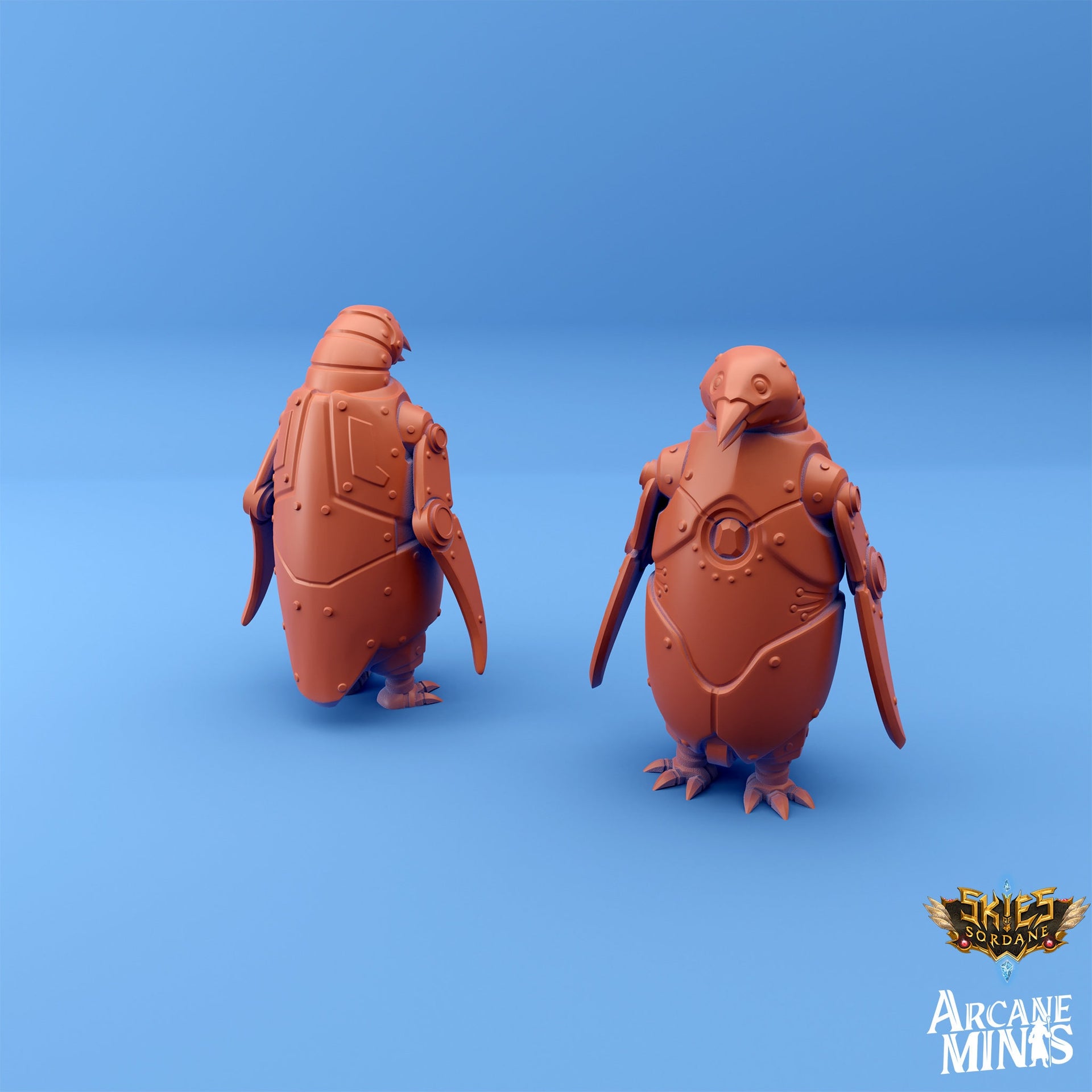 Penguin Mechanimal - Arcane Minis | 32mm | Automaton | Mech | Arctic | Robot | Steampunk