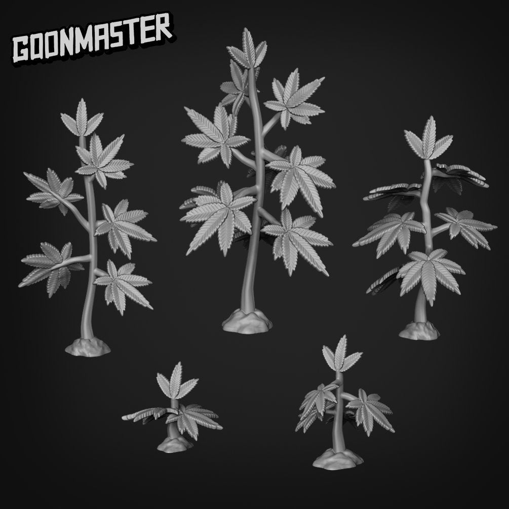 Herb, Cannabis - Goonmaster Basing Bits | Miniature | Wargaming | Roleplaying Games | 32mm | Basing Supplies