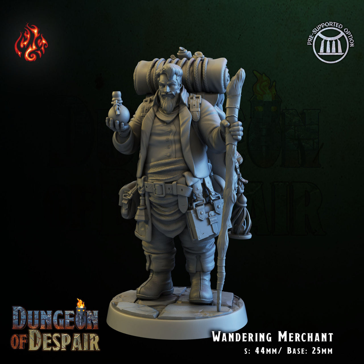 Wandering Merchant - Crippled God Foundry, Dungeon of Despair | 32mm | Alchemist | Vendor | Traveller