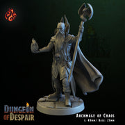 Archmage of Chaos - Crippled God Foundry, Dungeon of Despair | 32mm | Evil Lord | Sorcerer | Mage | Warlock