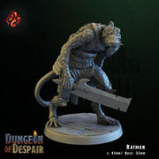 Friendly Ratman - Crippled God Foundry, Dungeon of Despair | 32mm | Evil Dwelver | Fighter | Explorer | Knight