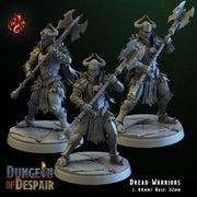 Dread Warriors - Crippled God Foundry, Dungeon of Despair | 32mm | Evil Dwelver | Guard | Knight | Paladin