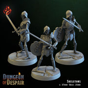 Skeleton - Crippled God Foundry, Dungeon of Despair | 32mm | Evil Dwelver | Soldier | Guard
