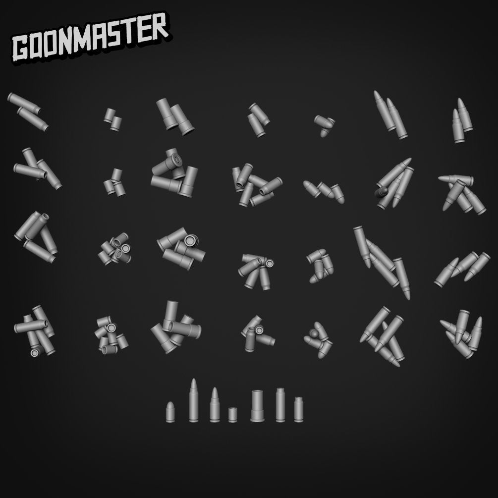 Bullets - Goonmaster Basing Bits | Miniature | Wargaming | Roleplaying Games | 32mm | Basing Supplies | Apocalypse | Battlefield