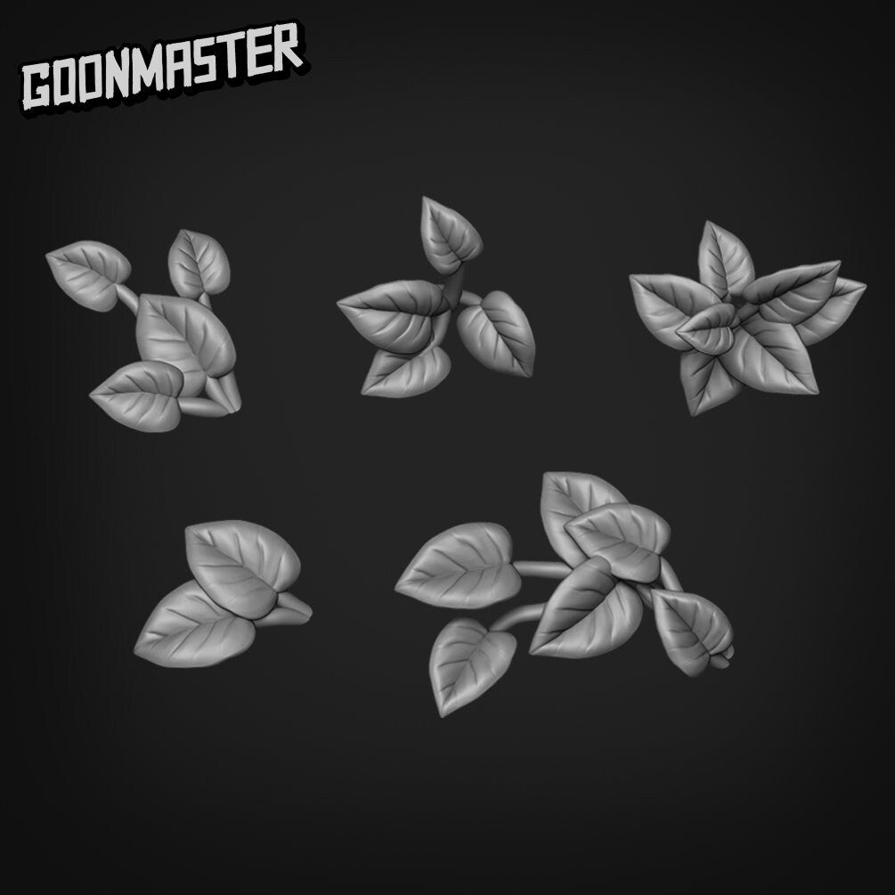 Devils Ivy - Goonmaster Basing Bits | Miniature | Wargaming | Roleplaying Games | 32mm | Basing Supplies | Weed | Leaf