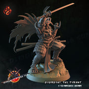 Osoroshi, the Tyrant, Demon Samurai - Crippled God Foundry - Demons of the Rising Sun | D&D | 32mm | Devil | Hobgoblin