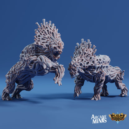 Fungal Hounds - Arcane Minis | 32mm | Junkers Plight | Alien | Mushroom | Demon | Elemental