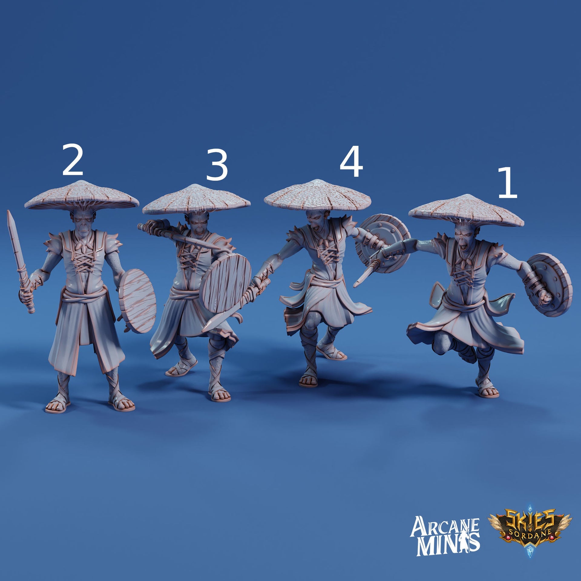 Fungarii Guard- Arcane Minis | 32mm | Junkers Plight | Alien | Mushroom | Fungus | Mold | Soldier | Warrior