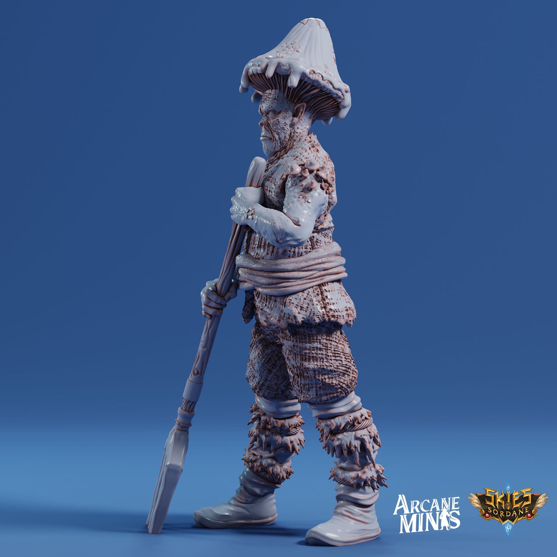 Fungarii Villager 1- Arcane Minis | 32mm | Junkers Plight | Alien | Mushroom | Fungus | Mold | Townsfolk