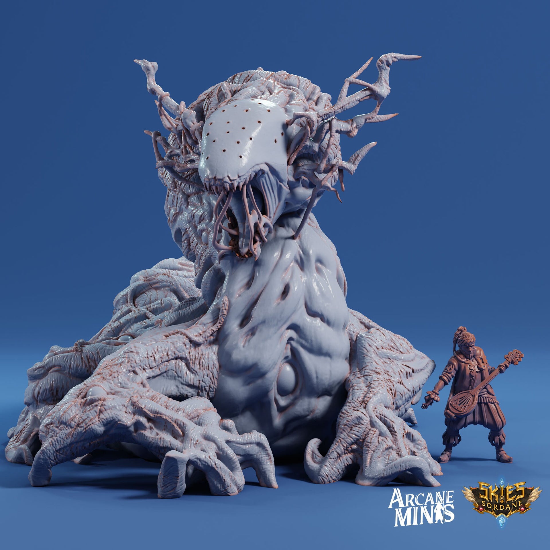 Xerebryth, Alient Plant Demon - Arcane Minis | 32mm | Junkers Plight | Chaos | Root| Tentacle | Spawn