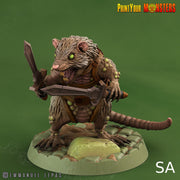 Toxic Rat Soldiers - Print Your Monsters | Toxic | Rat Dominion| 32mm | Axe | Sword | Poison | Vermin | Ratfolk | Ratmen