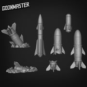 Missile - Goonmaster Basing Bits | Miniature | Wargaming | Roleplaying Games | 32mm | Basing Supplies | War | Army