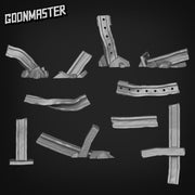 Steel Girder - Goonmaster Basing Bits | Miniature | Wargaming | Roleplaying Games | 32mm | Basing Supplies | Rubble | Debris