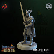 Andrian the Brave - Crippled God Foundry, Dungeon of Despair | 32mm | Fighter | Soldier | Knight | Mercenary