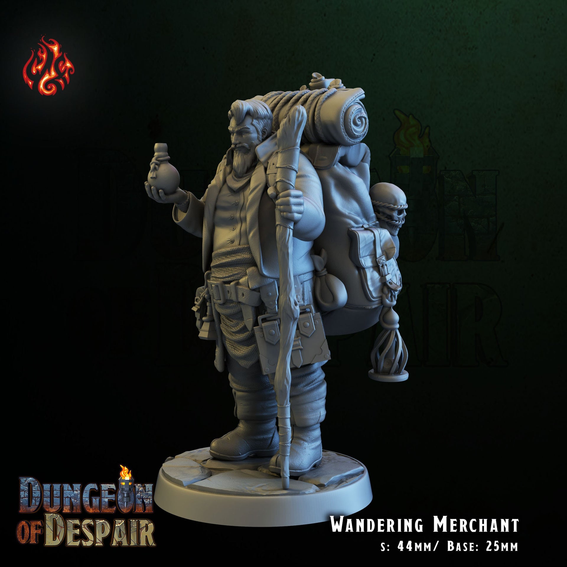 Wandering Merchant - Crippled God Foundry, Dungeon of Despair | 32mm | Alchemist | Vendor | Traveller