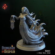 Ghost - Crippled God Foundry, Dungeon of Despair | 32mm | Evil Dwelver | Paladin | Knight | Spirit | Wisp | Phantom | Wraith