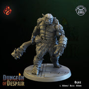 Ogre - Crippled God Foundry, Dungeon of Despair | 32mm | Evil Dwelver | Troll | Orc | Barbarian | Fighter | Warrior