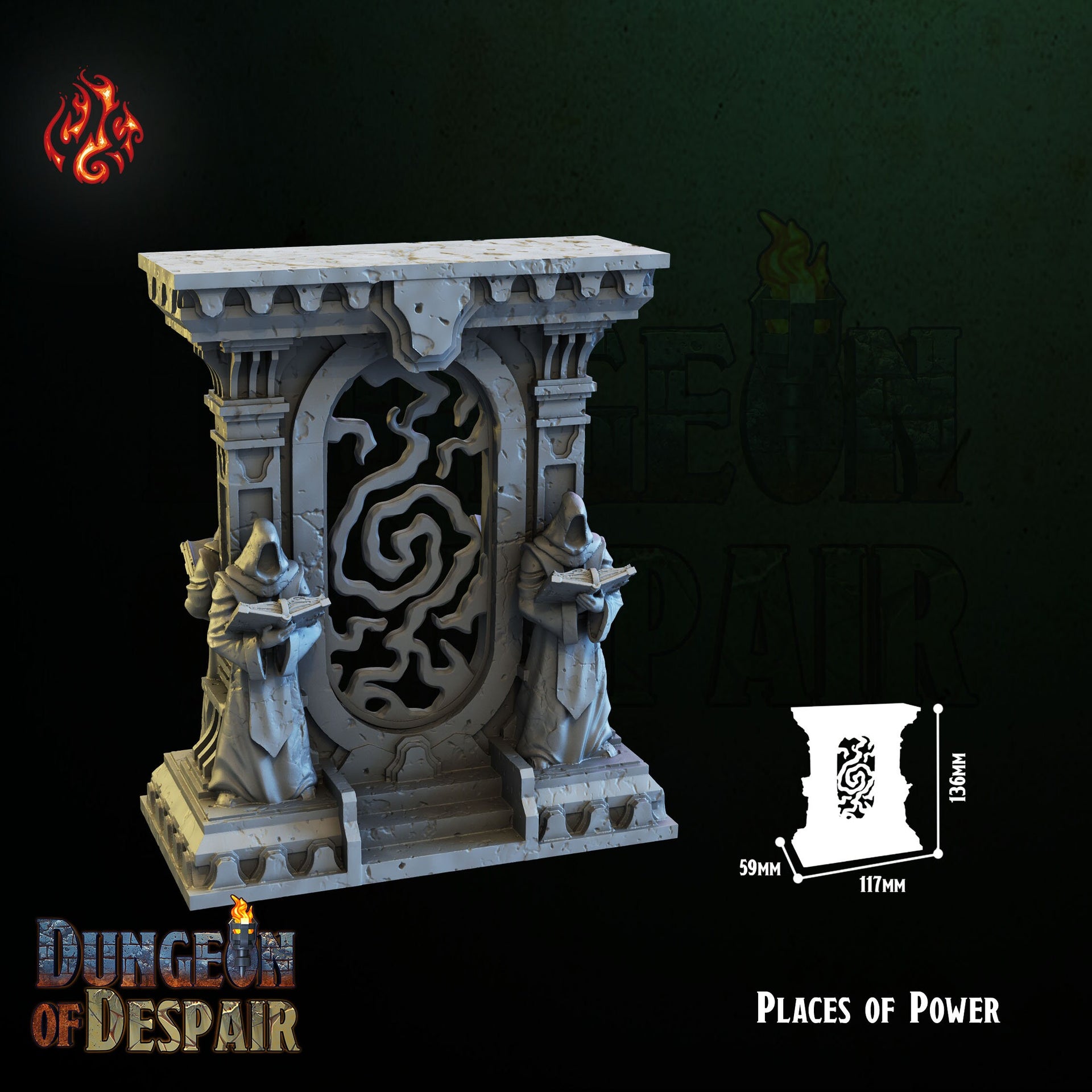 The Portal Terrain - Crippled God Foundry, Dungeon of Despair | 32mm | Places of Power | Gateway | Temple | Gate