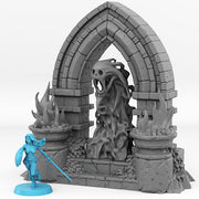Haunted Castle Portal With Its Ghost Effectt - Print Your Monsters, Fantastic Portals | 32mm | Tomb | Spooky