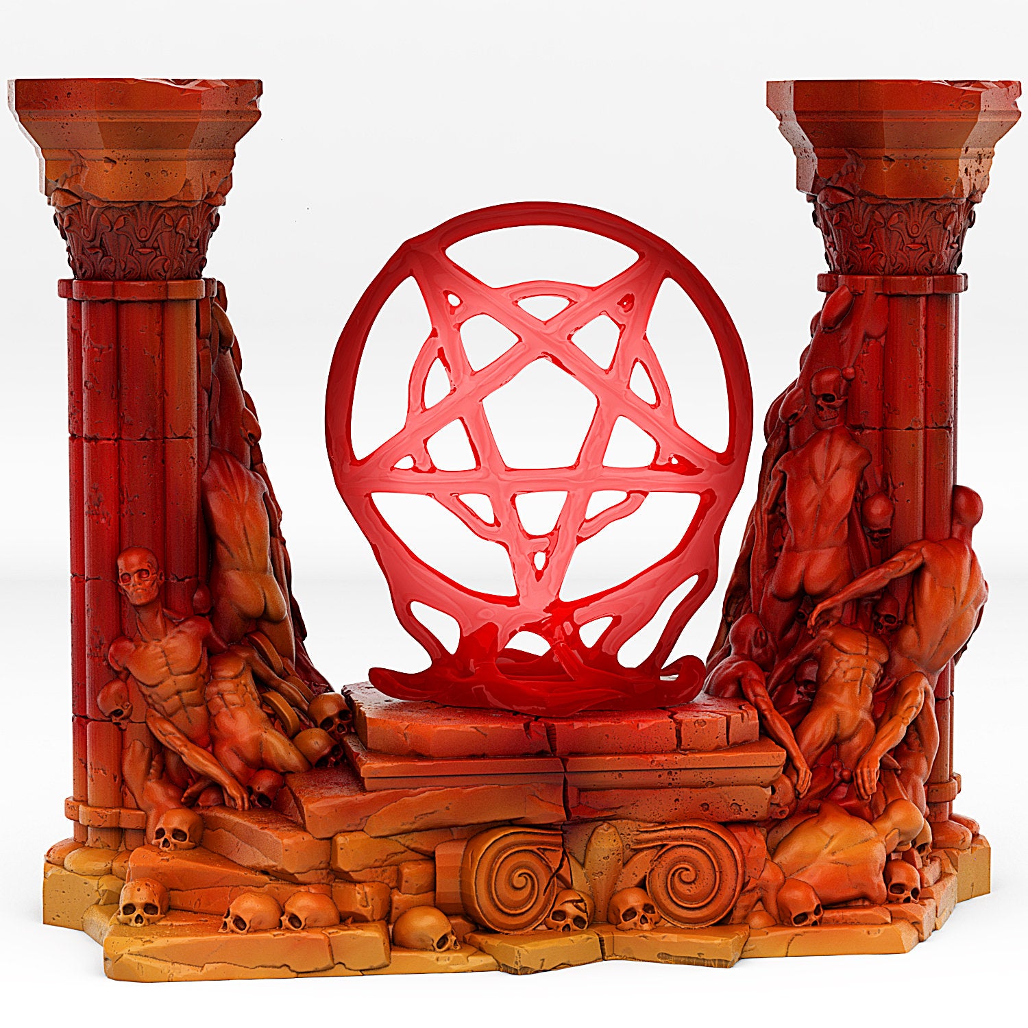 Hell Portal With Its Pentacle Effect - Print Your Monsters, Fantastic Portals | 32mm | Pentagram | Demon