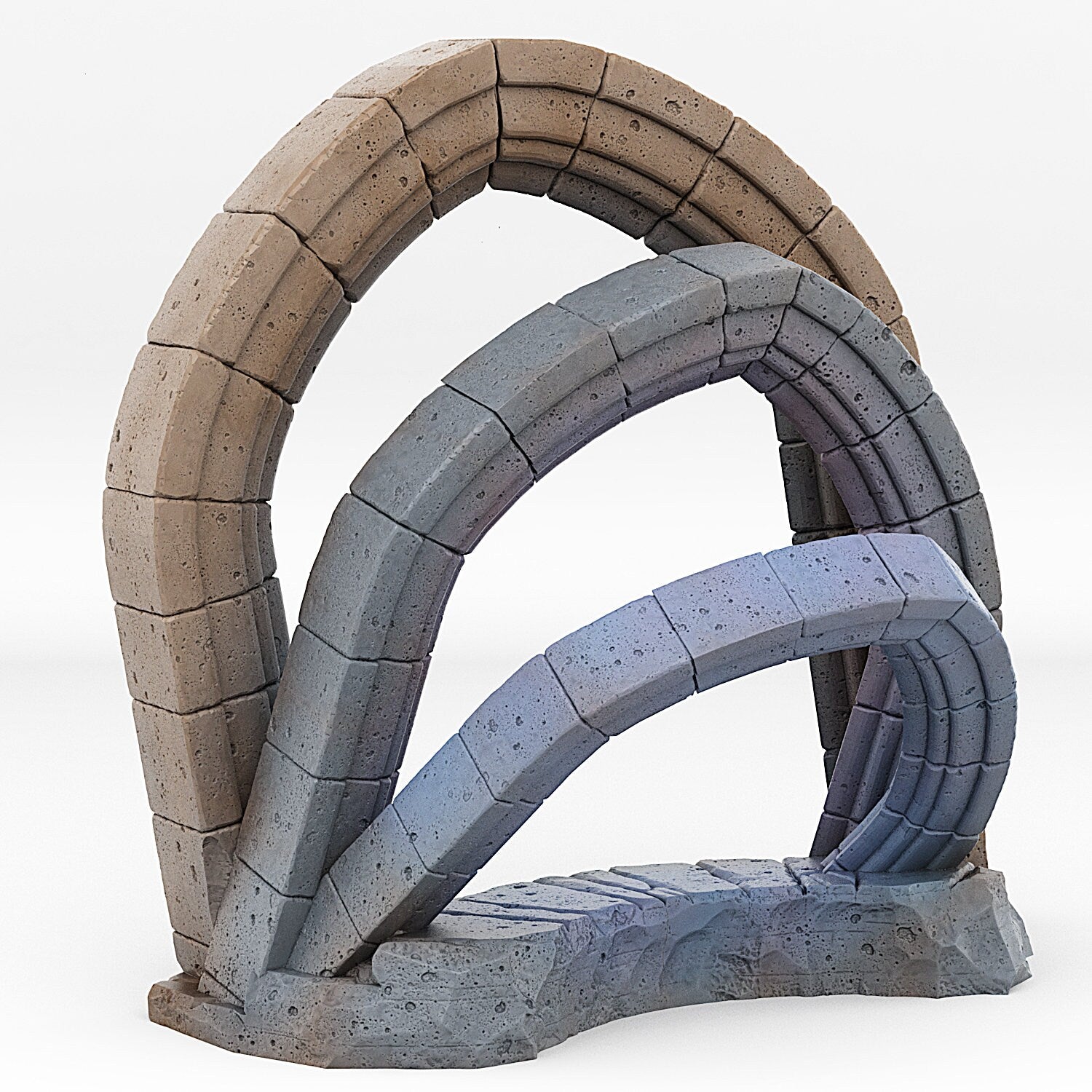 Celestial Portal With Its Cloudy Effect - Print Your Monsters, Fantastic Portals | 32mm | Temple | Runes