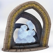 Celestial Portal With Its Cloudy Effect - Print Your Monsters, Fantastic Portals | 32mm | Temple | Runes