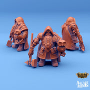 Dwarf Cleric - Arcane Minis | 32mm | Merchant | Owl | Hammer | Steampunk | Paladin
