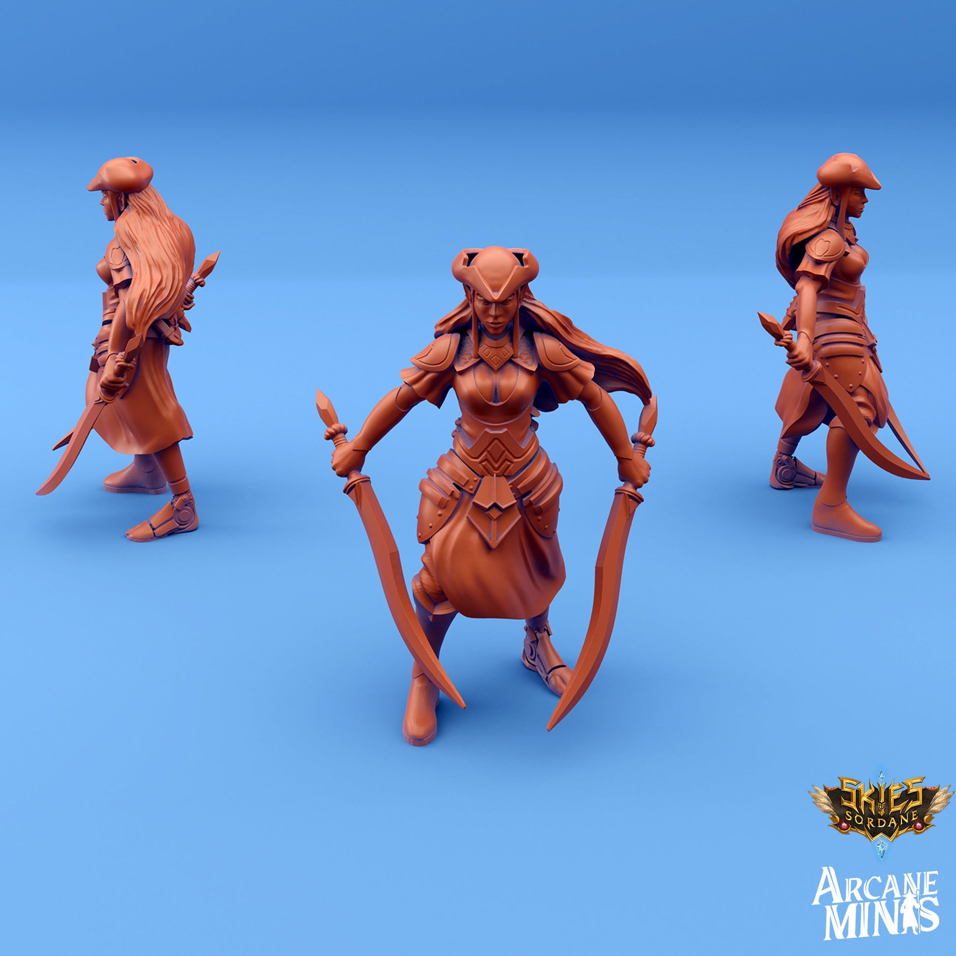 Elf Fighter - Arcane Minis | 32mm | Cin'Dar Navy | Pirate | Soldier | Mercenary