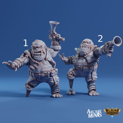 Anoran Barge Captain - Arcane Minis | 32mm | Junkers Plight | Rogue | Bandit | Pirate | Alien