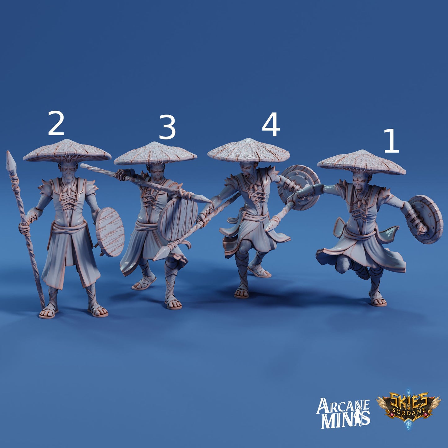 Fungarii Guard- Arcane Minis | 32mm | Junkers Plight | Alien | Mushroom | Fungus | Mold | Soldier | Warrior