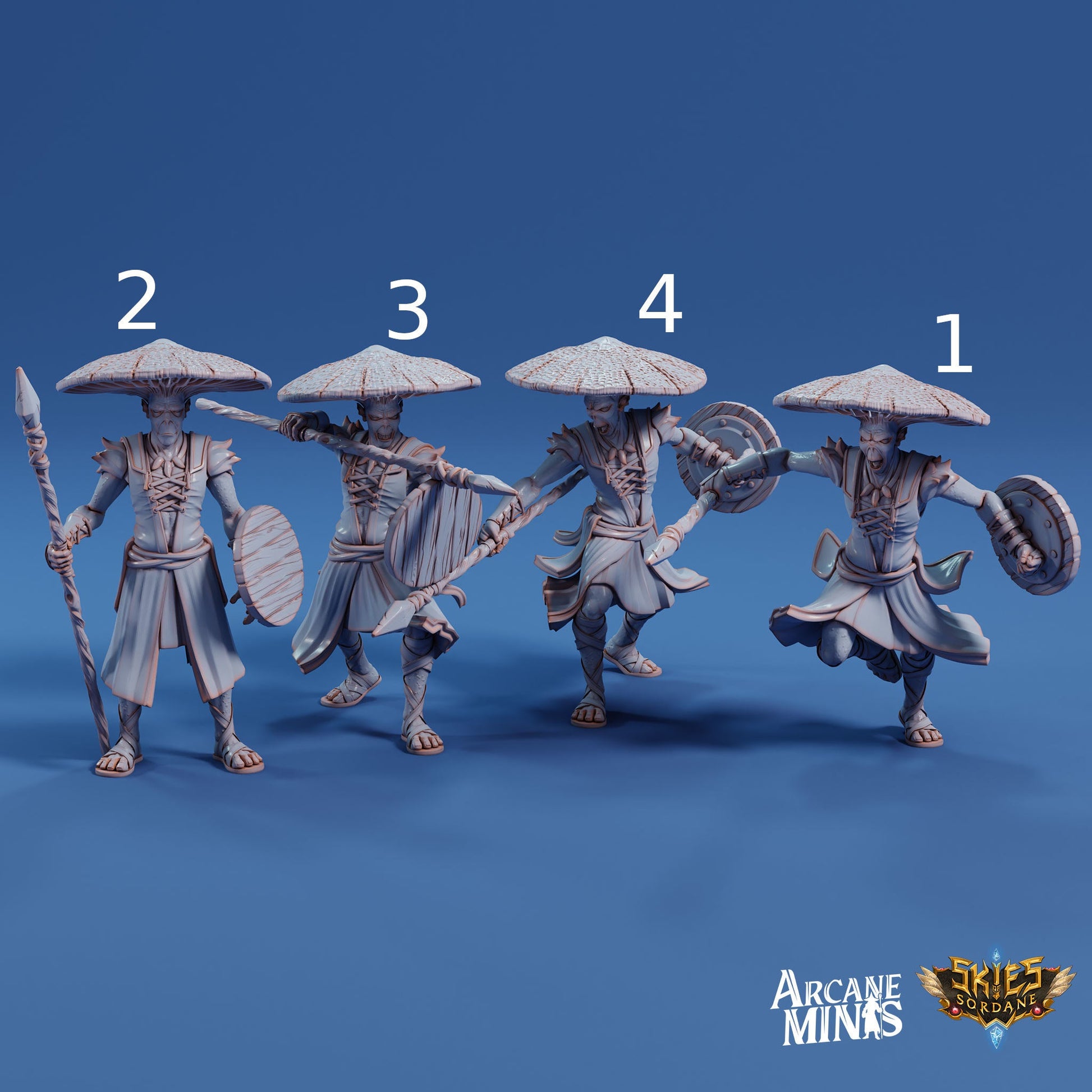 Fungarii Guard- Arcane Minis | 32mm | Junkers Plight | Alien | Mushroom | Fungus | Mold | Soldier | Warrior