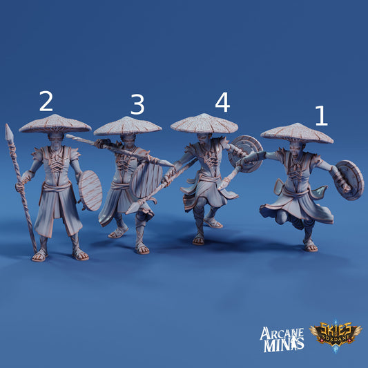 Fungarii Guard- Arcane Minis | 32mm | Junkers Plight | Alien | Mushroom | Fungus | Mold | Soldier | Warrior