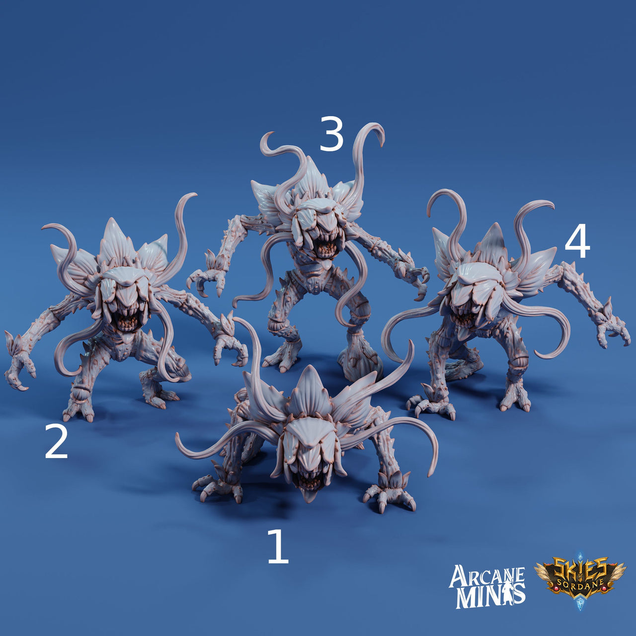 Umbralshade Minions - Arcane Minis | 32mm | Junkers Plight | Alien | Plant Demon | Devil | Elemental | Plant Monster