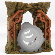 Dwarf Portal With Its Rock Vortex Effect - Print Your Monsters, Fantastic Portals | 32mm | Temple | Runes