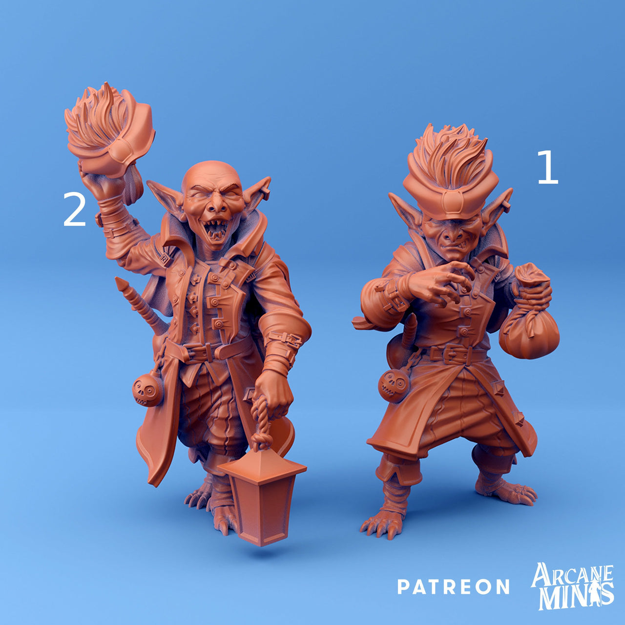 Tiltik Goblin Scrupe- Arcane Minis | 32mm | Tourist Terror | Rogue | Pirate | Bandit | Thief