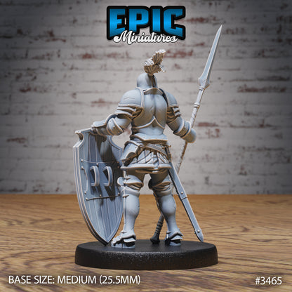 Knight Sit Tristan - Epic Miniatures | Ninth Age | 32mm | Chivalry Garden | Fighter | General | Captain | Commander
