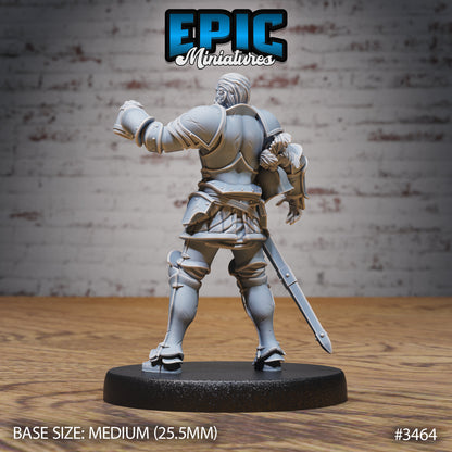 Knight Sit Tristan - Epic Miniatures | Ninth Age | 32mm | Chivalry Garden | Fighter | General | Captain | Commander